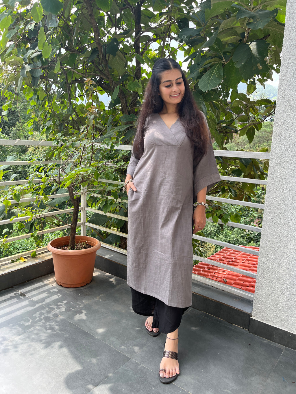 Nia Kurta with Dhoti Pant