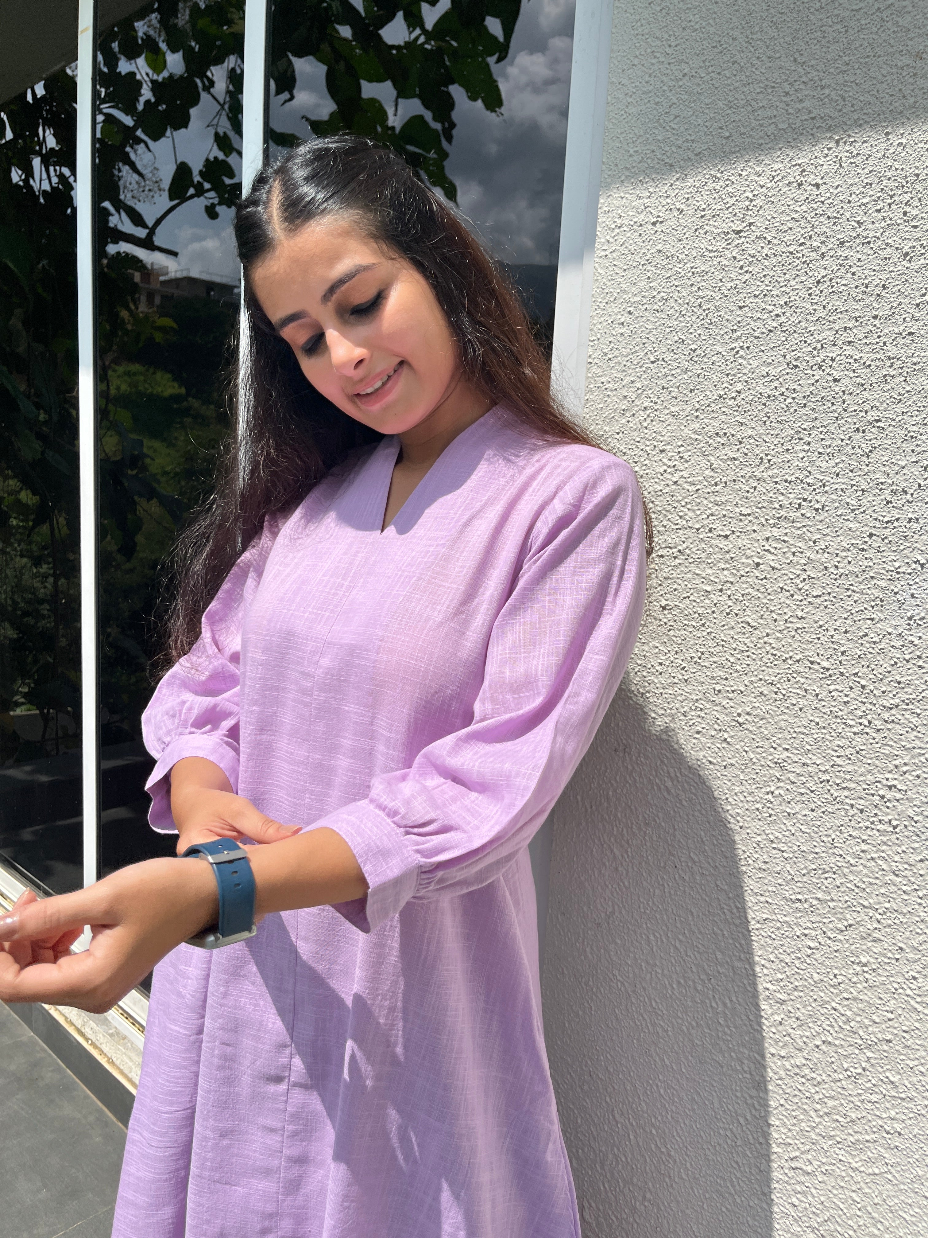 Rubab lilac Kurta and Pant set