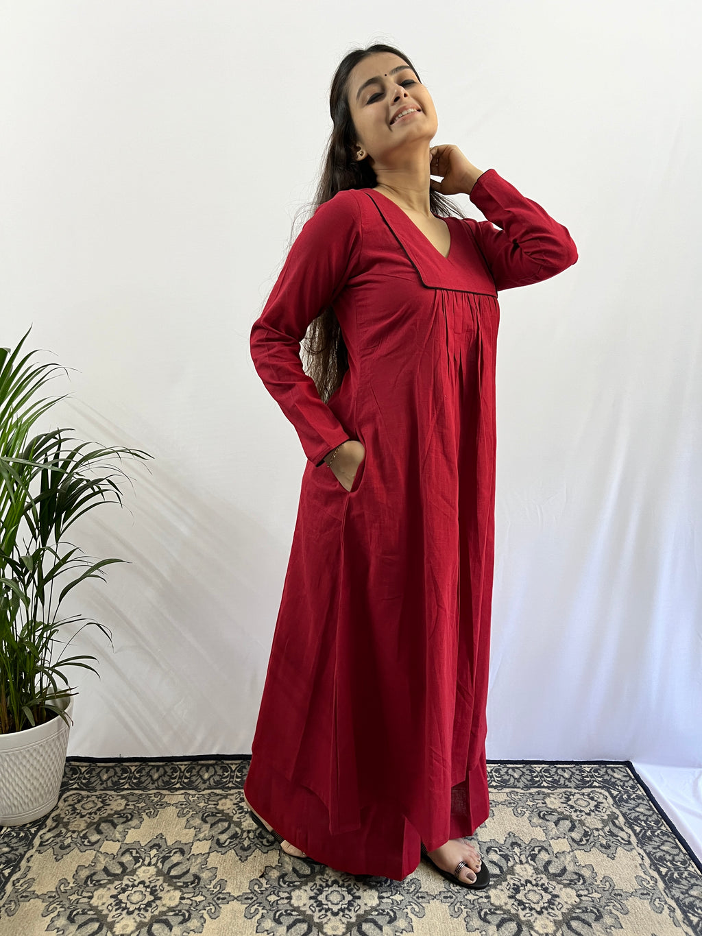 Rooh Kurta with Maroon Palazzo
