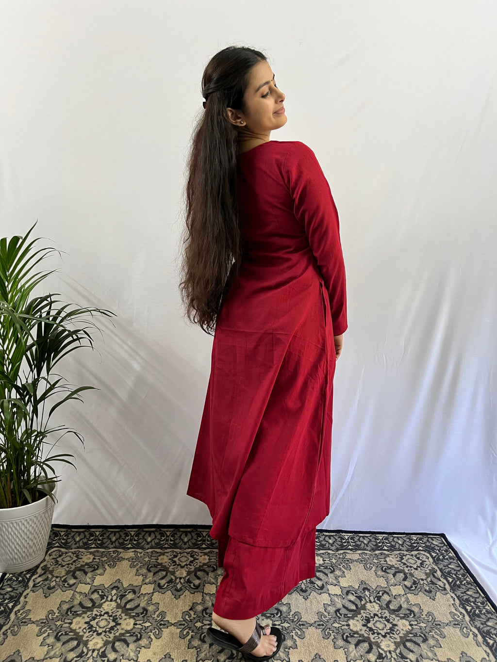 Rooh Kurta with Maroon Palazzo