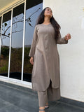 Swaraa suit set in greige