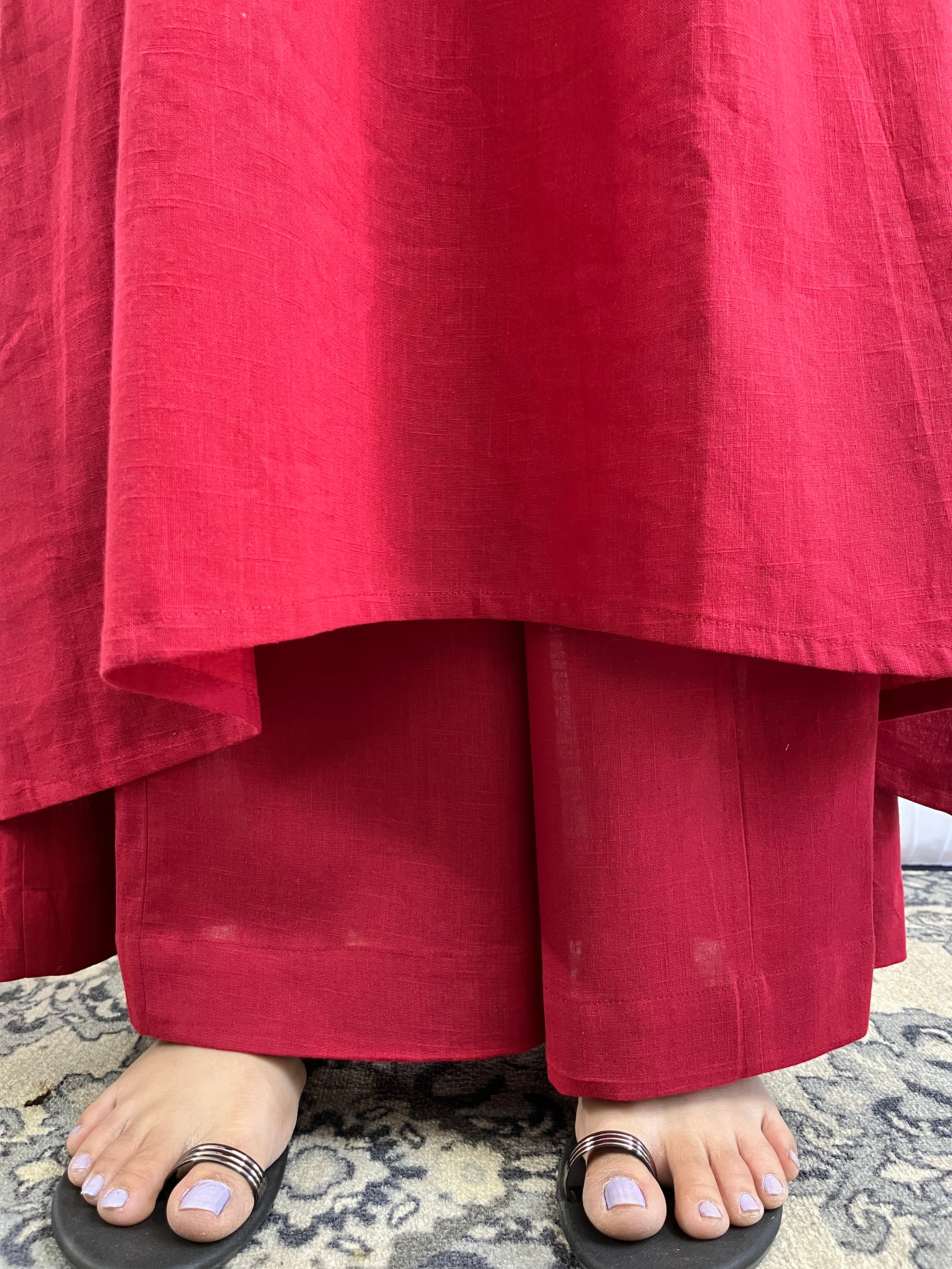 Hossana Kurta with Palazzo in Maroon