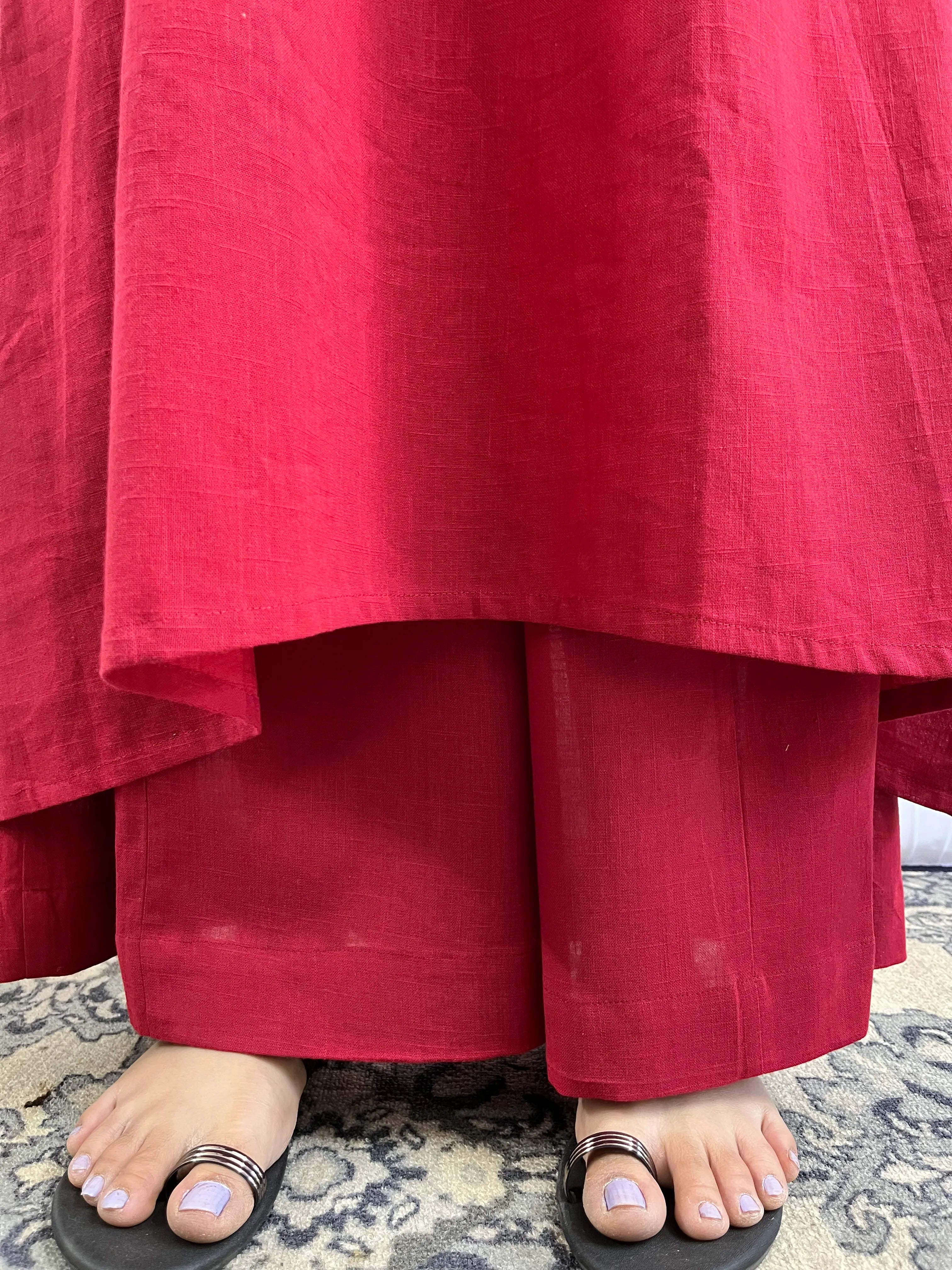 Hossana Kurta with Palazzo in Maroon