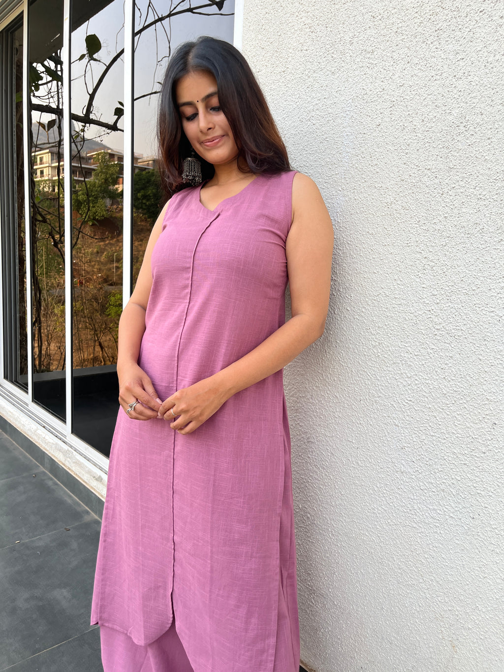 Swaraa Suit set in Mauve