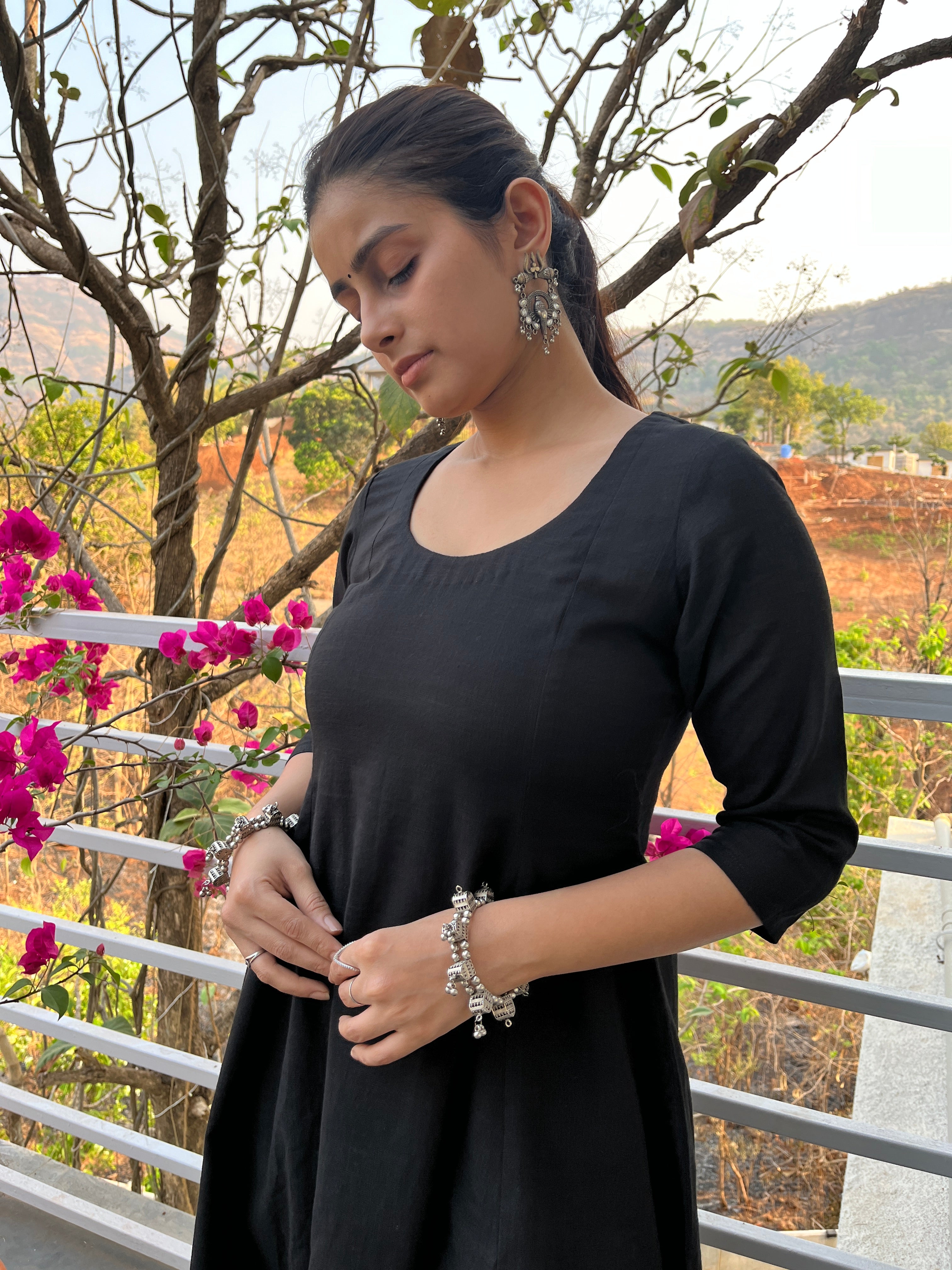 Black Kali Kurta