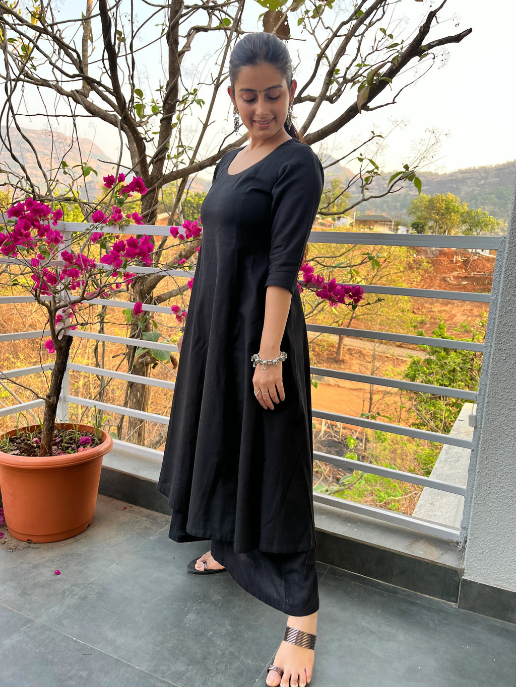 Black Kali Kurta