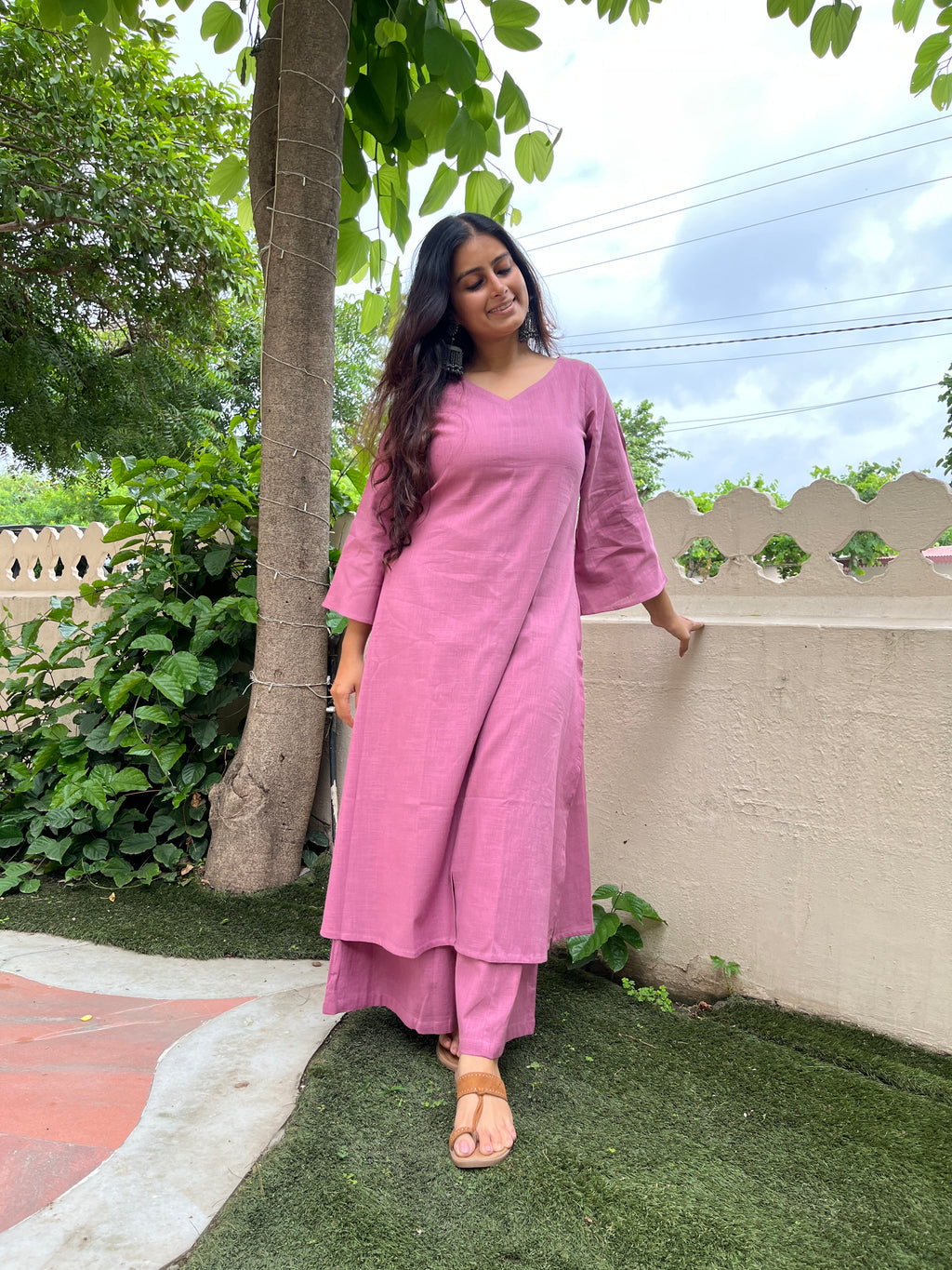 Maayaa suit set in Mauve