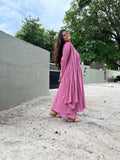 Masakali suit set with Dupatta in Mauve
