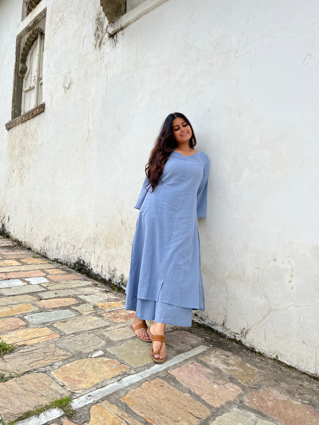 Maayaa suit set in Light Blue