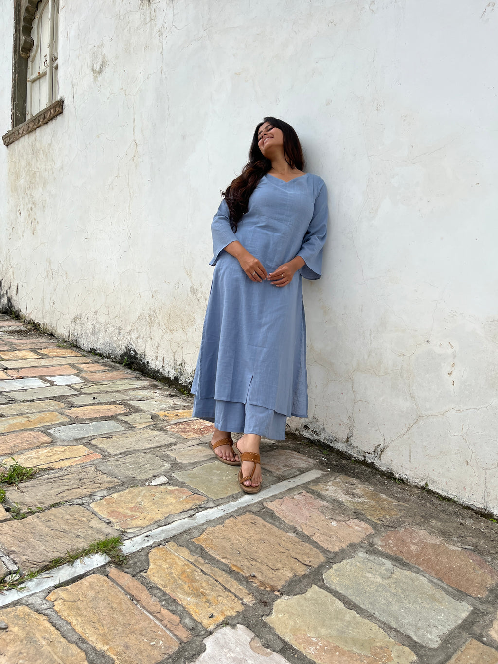 Maayaa suit set in Light Blue