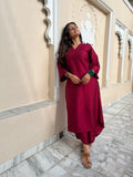 Aarzoo kurta with Dhoti pants in Red