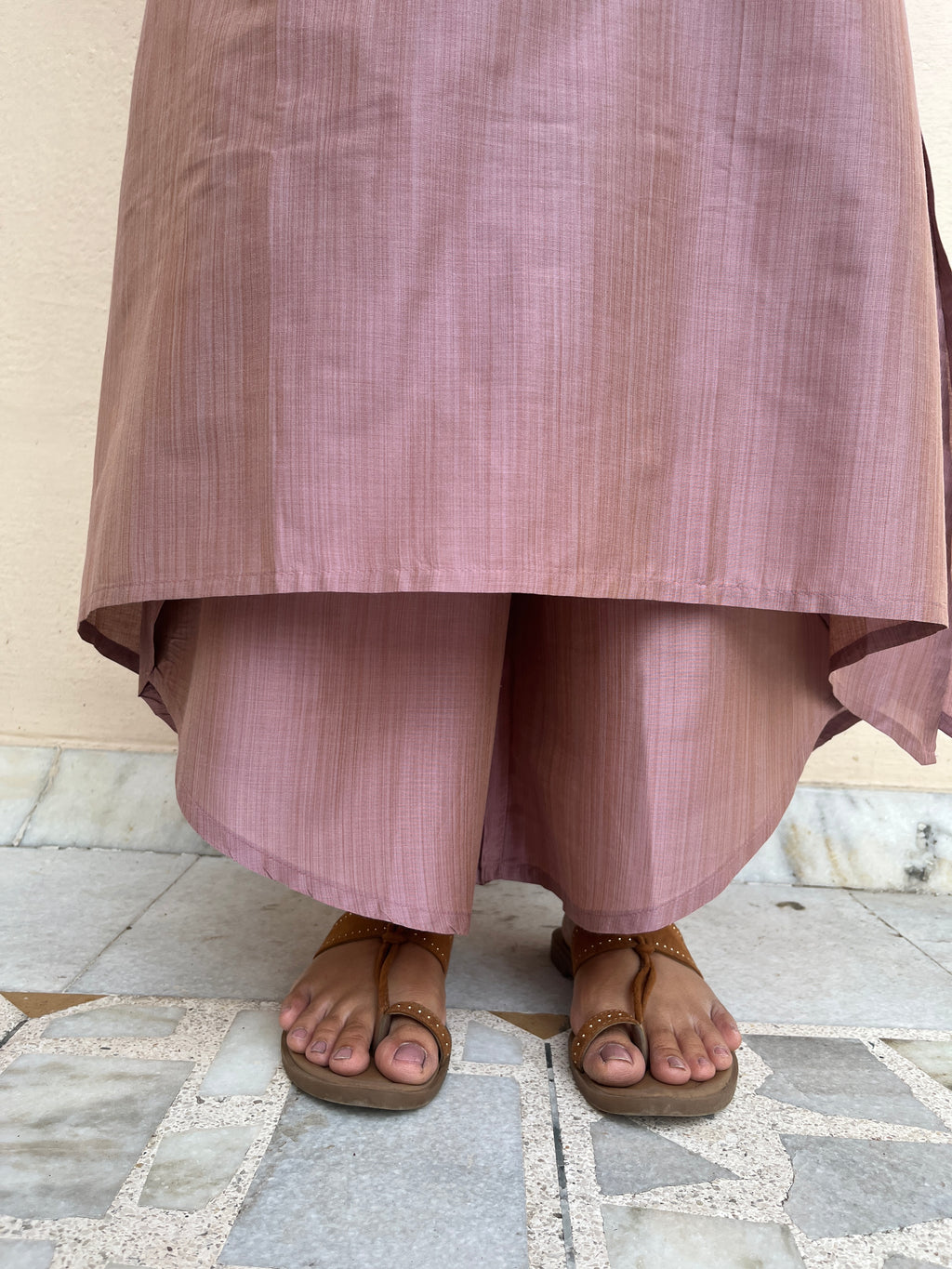 Aanyaa suit set in baby pink
