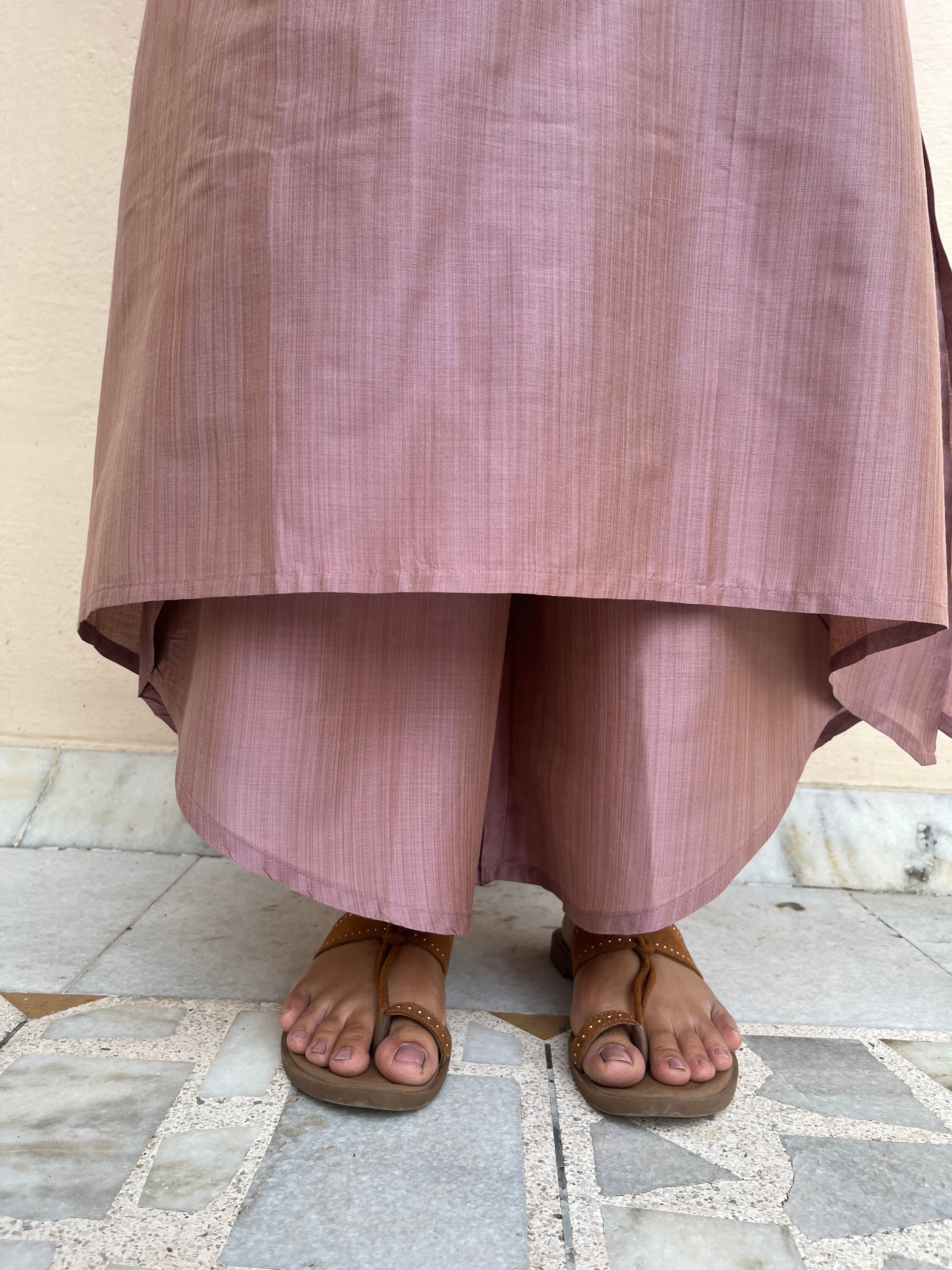 Aanyaa suit set in baby pink