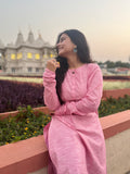 Anah Kurta in baby pink