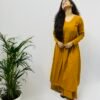 Mustard yellow Kurta with a pocket