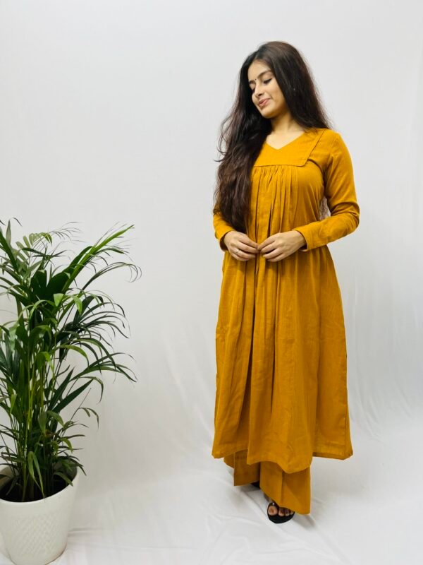 Mustard Yellow Kurta and Pant set