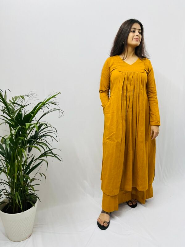 Mustard Yellow Kurta and Pant set