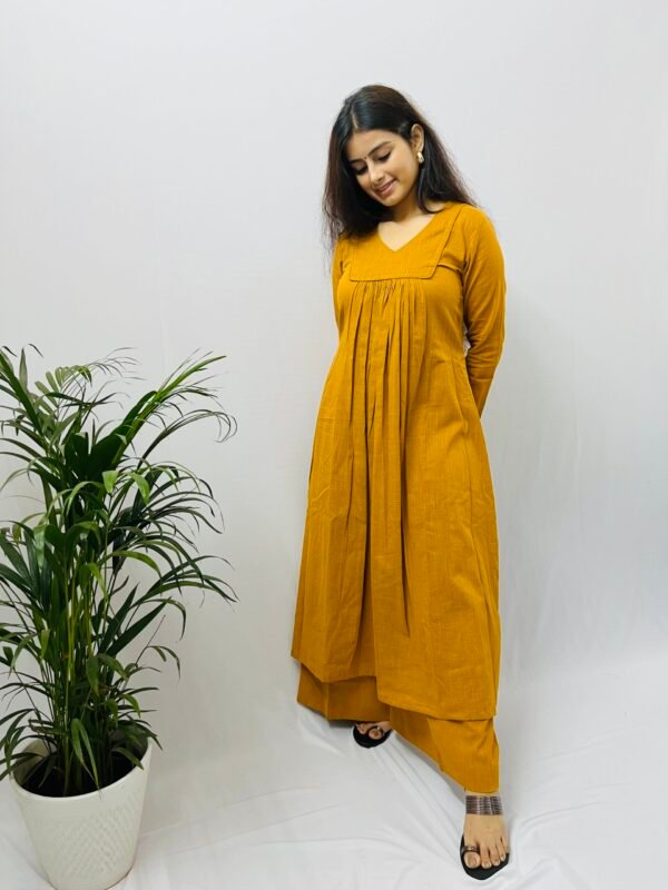 Mustard Yellow Kurta and Pant set