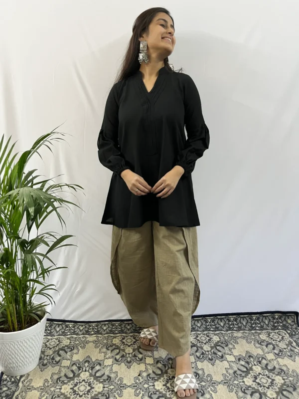 Master's cut kurti with Dhoti pant