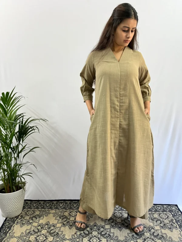 Beige A line formal Kurta