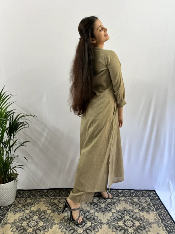 Beige A line formal Kurta