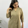 Beige A line formal Kurta