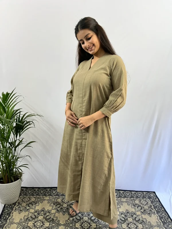 Beige A line formal Kurta