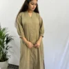 Beige A line formal Kurta