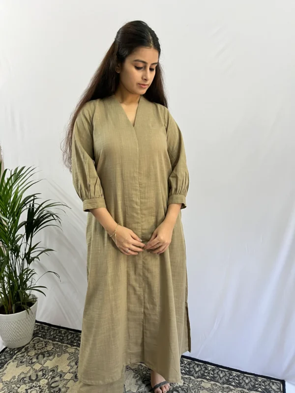 Beige A line formal Kurta