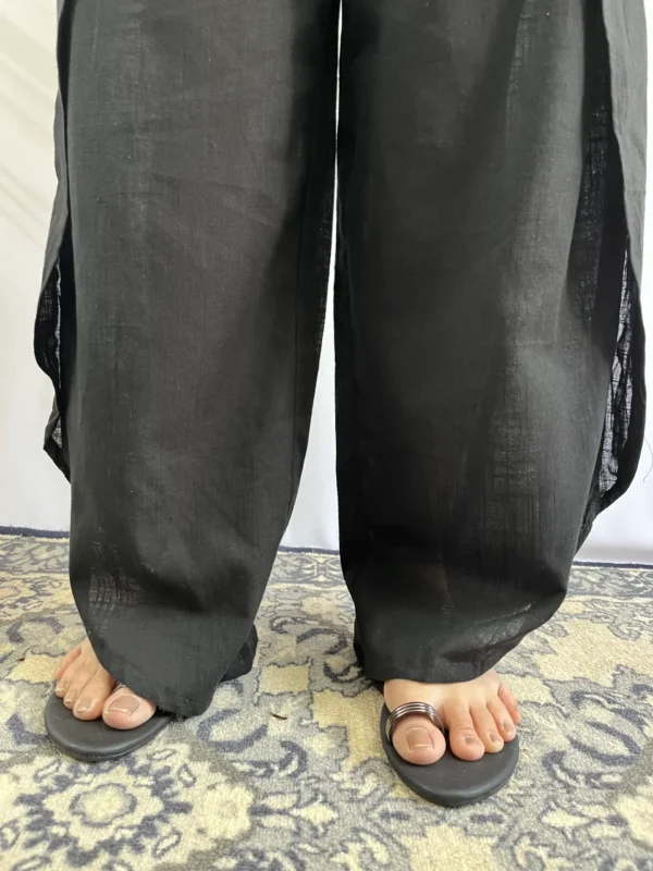 Black dhoti Pants with a pocket