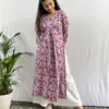 Grey Kalamkari handblocked Kurta