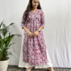 Grey Kalamkari handblocked Kurta