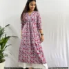 Grey Kalamkari handblocked Kurta