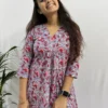 Grey Kalamkari handblocked Kurta