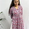 Grey Kalamkari handblocked Kurta