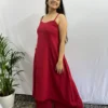 Maroon sweetheart neckline kurta with pocket