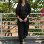 Black Threadwork Kurta