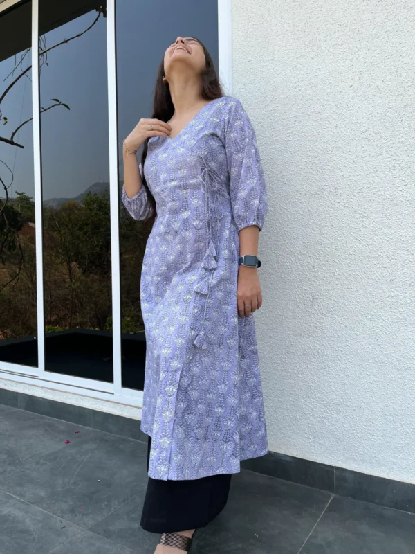 Pastel purple Angarakha Kurta