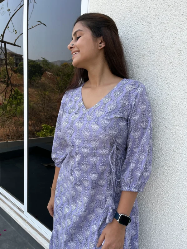 Pastel purple Angarakha Kurta