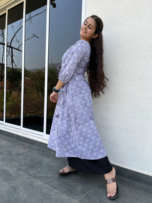 Pastel purple Angarakha Kurta