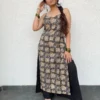 Black Kalamkari kurta