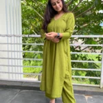 Firdaus Kurta - Avacado Green