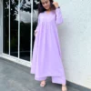 Lilac Gher Kurta