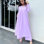 Lilac Gher Kurta