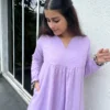 Lilac Gher Kurta