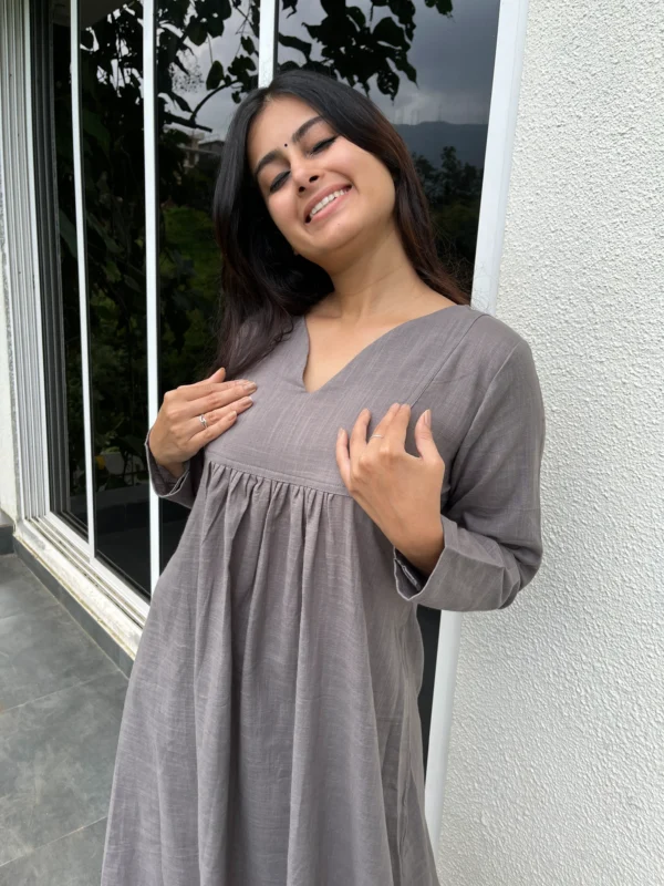 Grey Gher Kurta