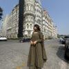 Dark Olive suit set with Dupatta