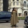 Dark Olive suit set with Dupatta