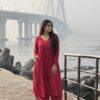 Maroon Masakali Kurta with Dhoti Pants