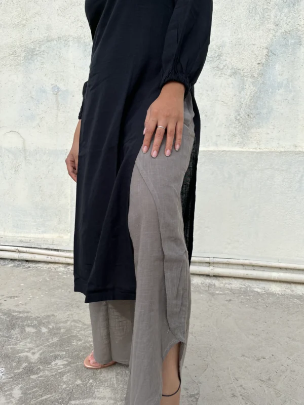 Raya black kurta with dhoti pants